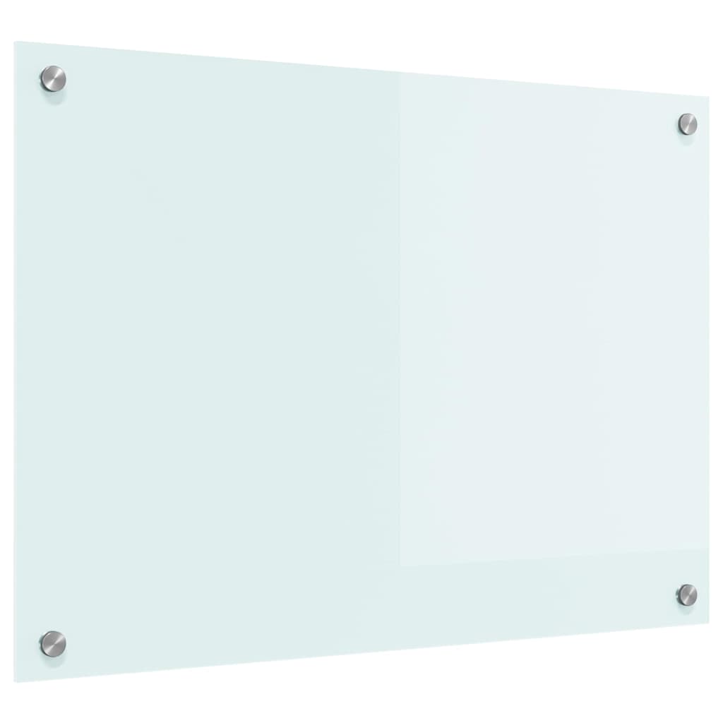 Küchenrückwand 2 pcs Weiß 70 x 40 cm Gehärtetes Glas