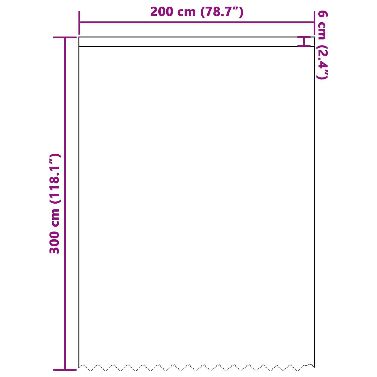 Spitzenvorhang mit Vorhängen Floral Weiß 80 x 150 cm Polyester