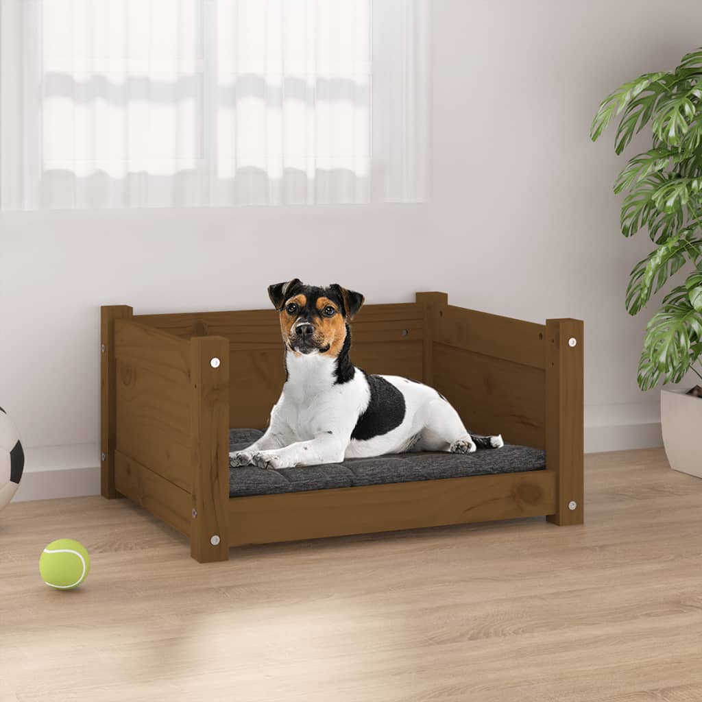 Hundebett 55,5 x 45,5 x 28 cm Massivholz Kiefer