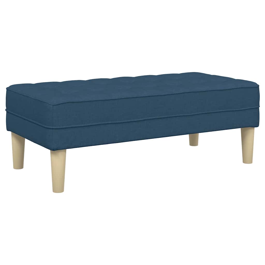 Bank mit Kissen Hellgrau 113 x 57 x 39 cm Stoff