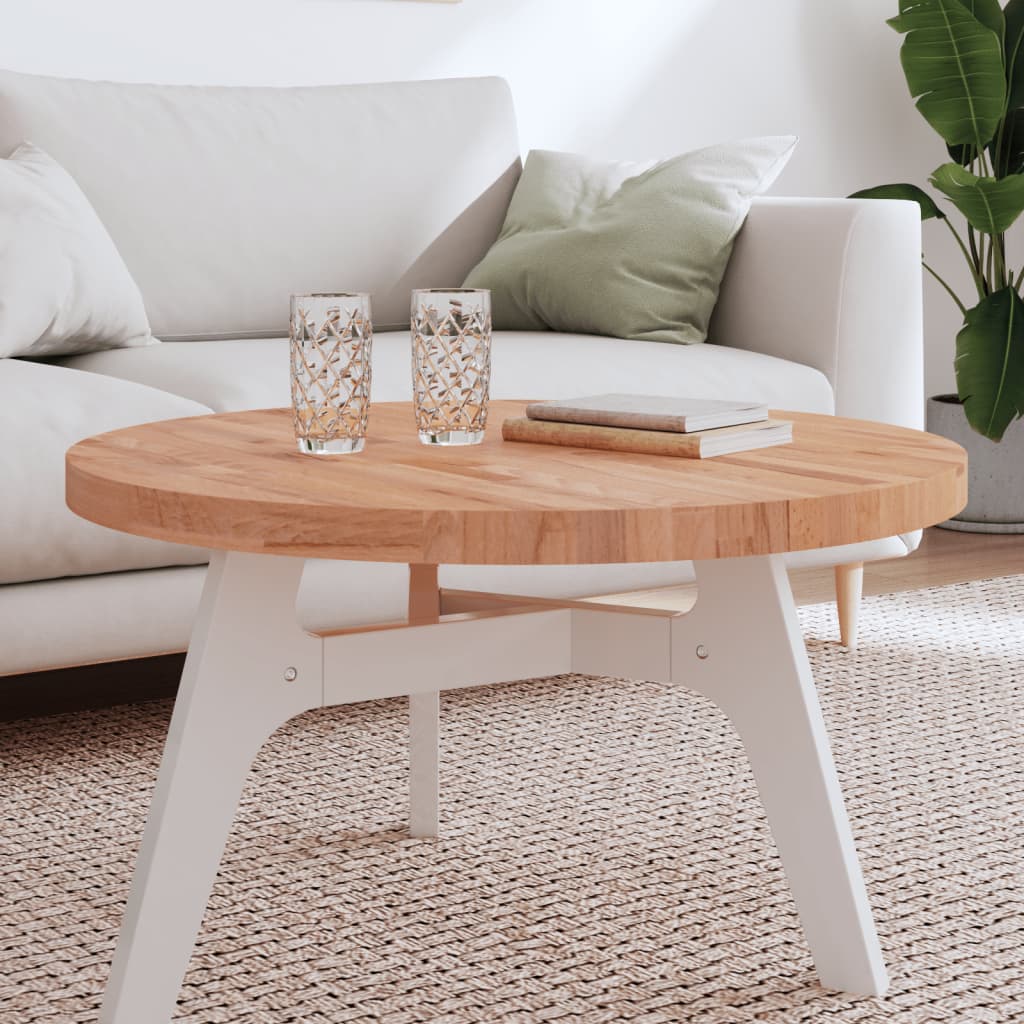 Tischplatte Ø30x1,5 cm Rund Massivholz Buche