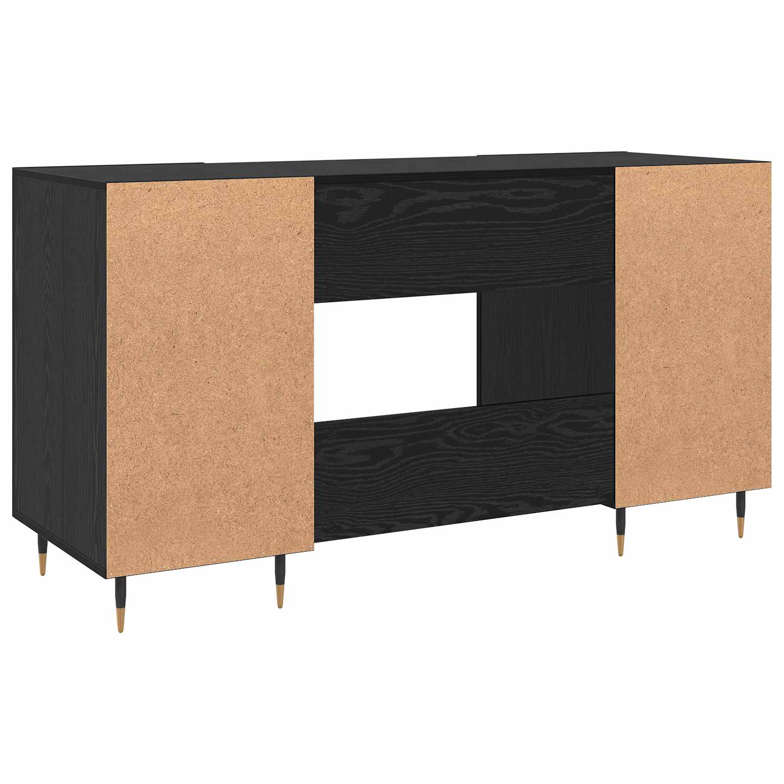 Schreibtisch Betongrau 140x50x75 cm Holzwerkstoff
