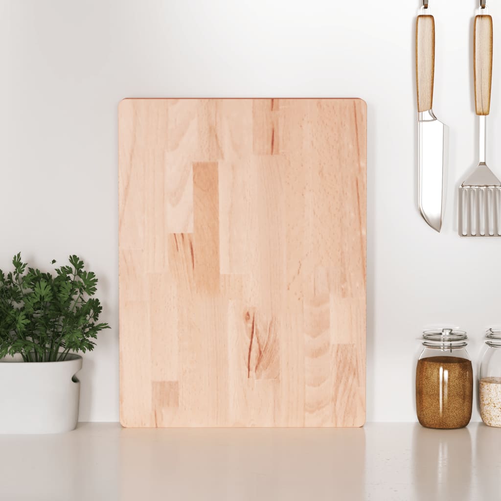 Schneidebrett 50x35x4 cm Massivholz Buche