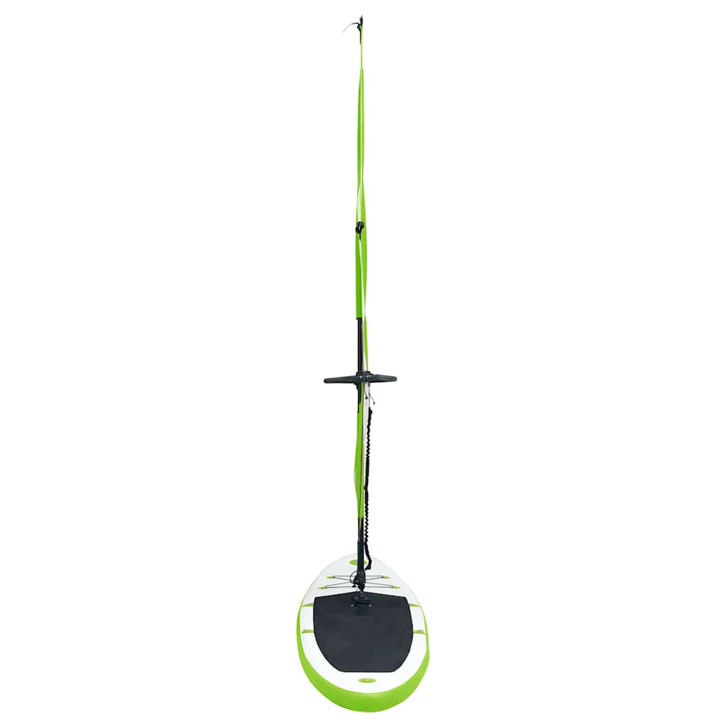 Aufblasbares SUP-Board mit Segel Set Rot und Weiß