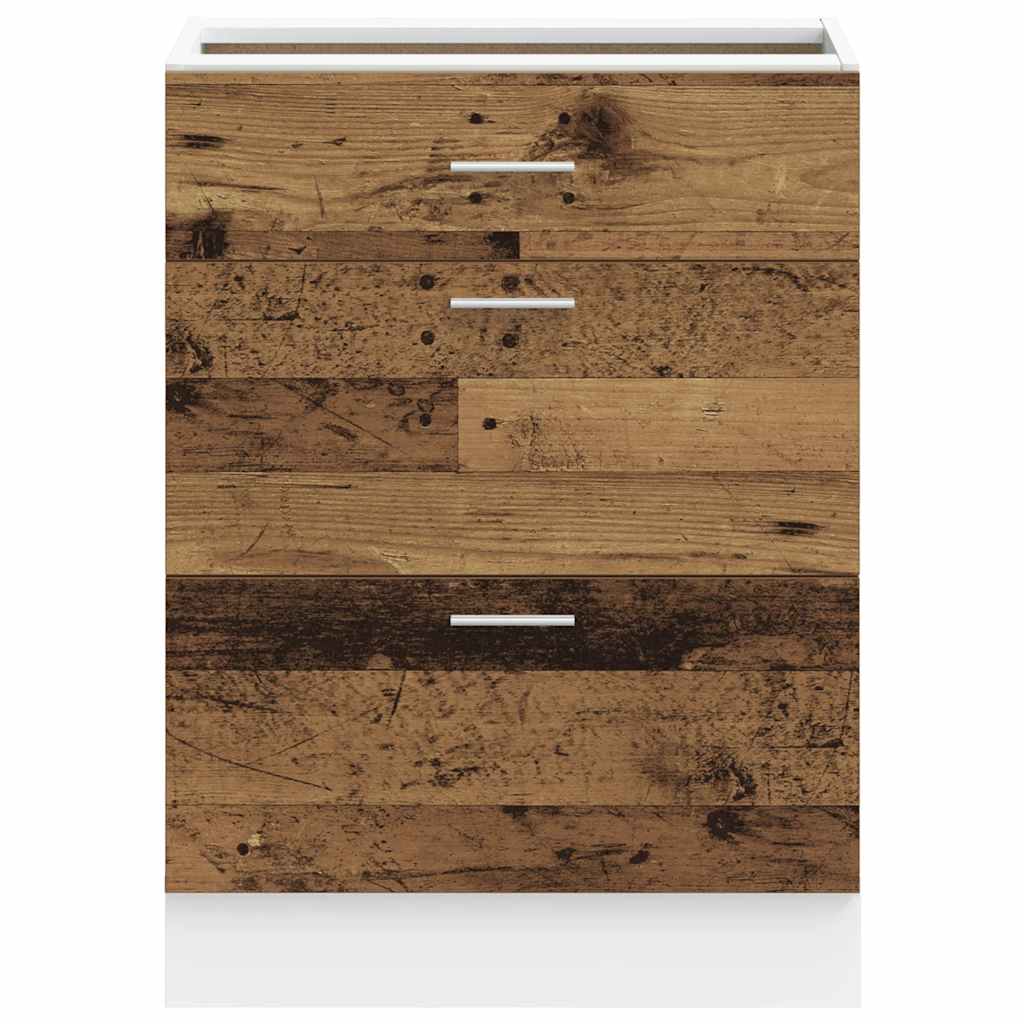 Unterschrank Lyon Weiß 60x46x81,5 cm Holzwerkstoff