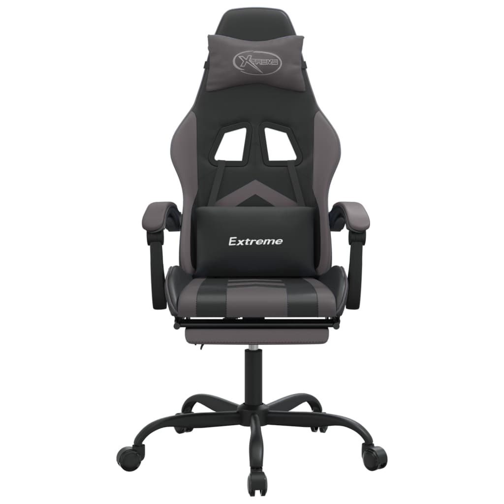 Gaming-Stuhl Drehbar Schwarz und Rot Kunstleder