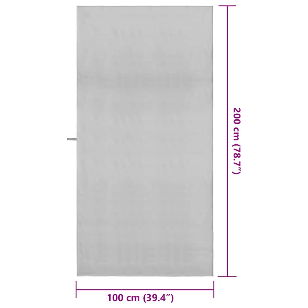 Sporthandtücher 2 pcs Schwarz 50 x 30 cm Polyester und Polyamid