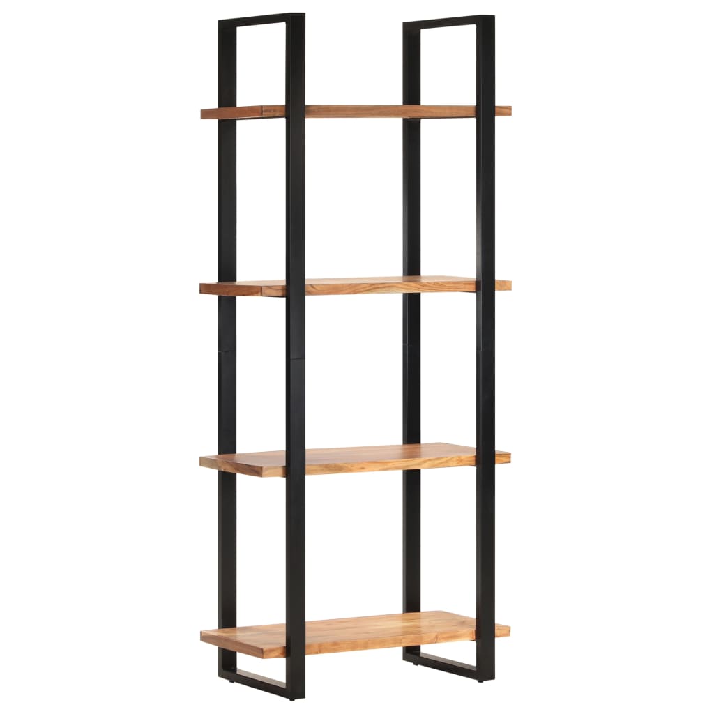 Bücherregal mit 4 Böden 80x40x180 cm Altholz Massiv