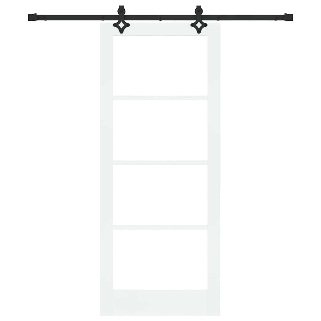 Schiebetür ORKDAL Natürlich und Schwarz 61 x 198,5 cm