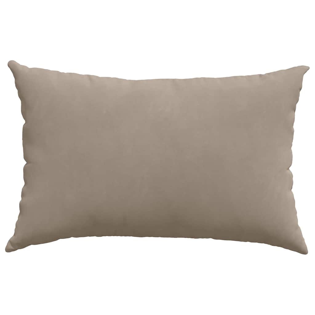 Sofakissen 2 Stück Taupe 50 x 30 cm Stoff