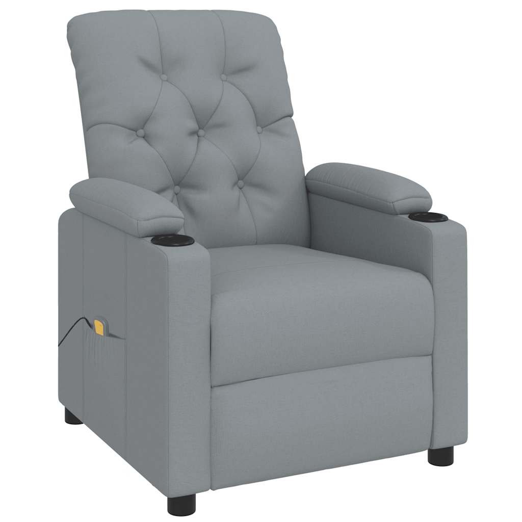 Massagesessel Schwarz Stoff