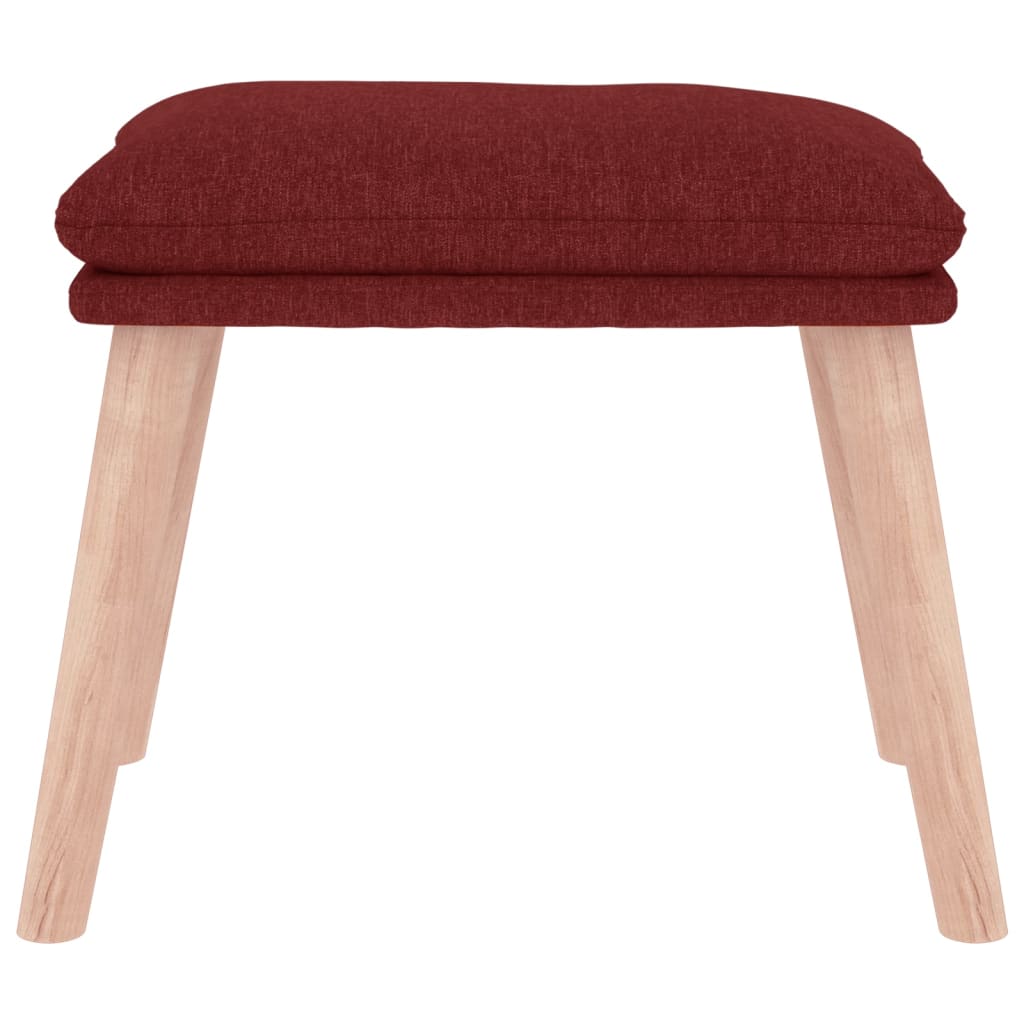 Fußhocker Hellgrau 45x29,5x35 cm Stoff