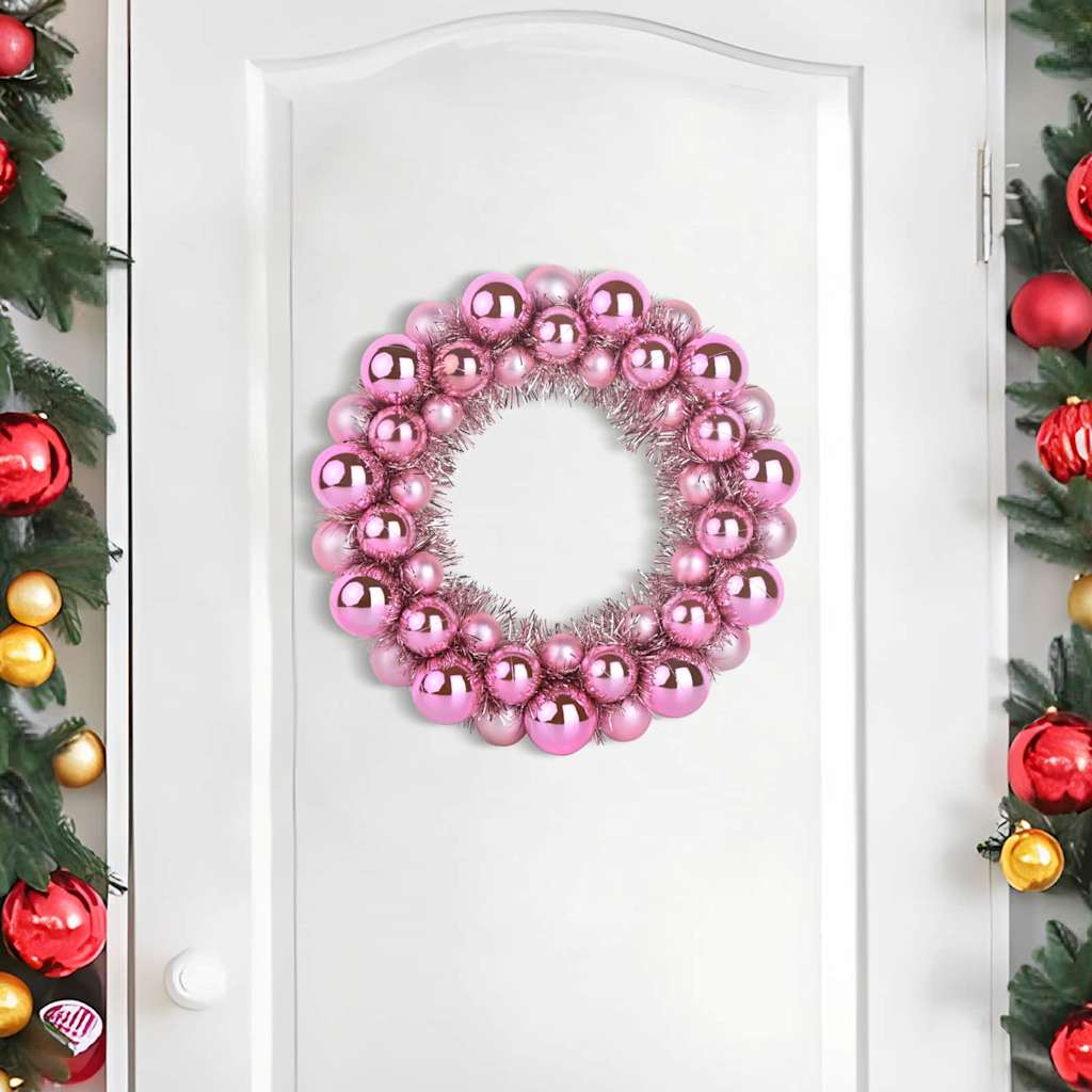 Weihnachtsballkränze 2 pcs Rot 33 x 33 x 7 cm Polystyrol