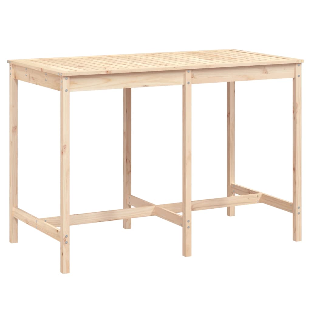 Gartentisch 82,5x82,5x110 cm Massivholz Kiefer