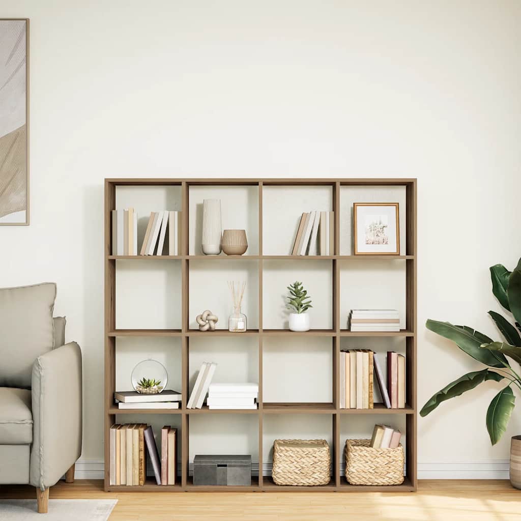 Bücherregal Weiß 137,5x29x137,5 cm Holzwerkstoff