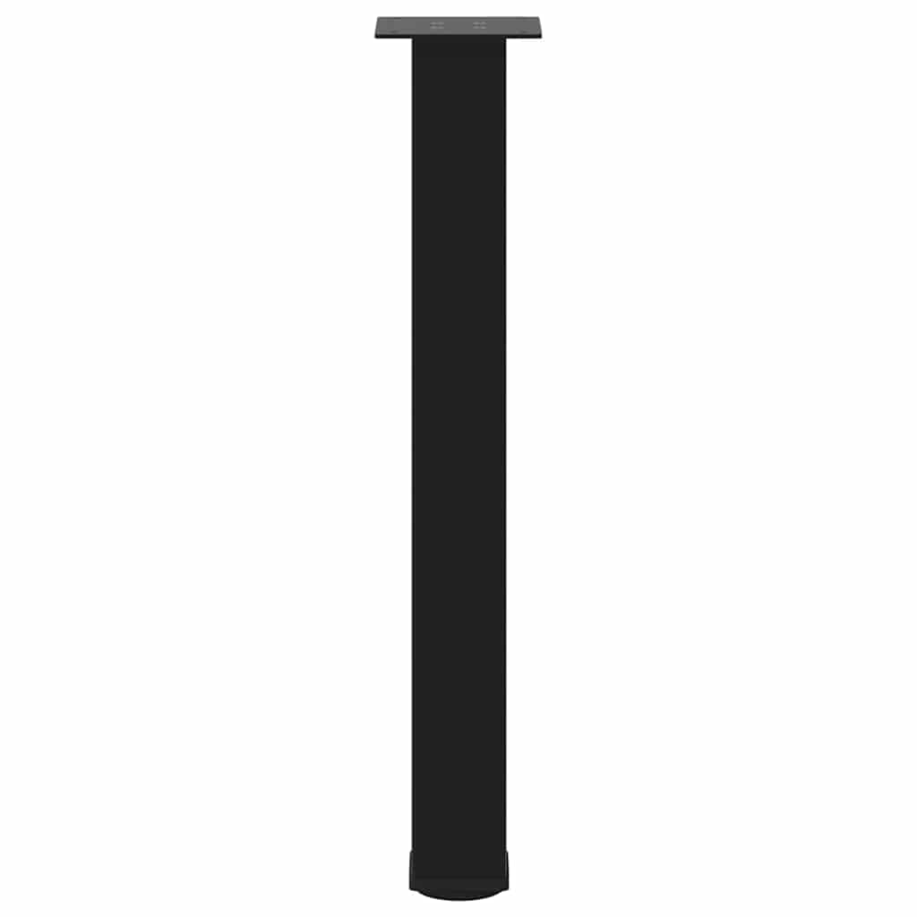 Bartischbeine 4 Stk. Schwarz 100-102 cm Stahl