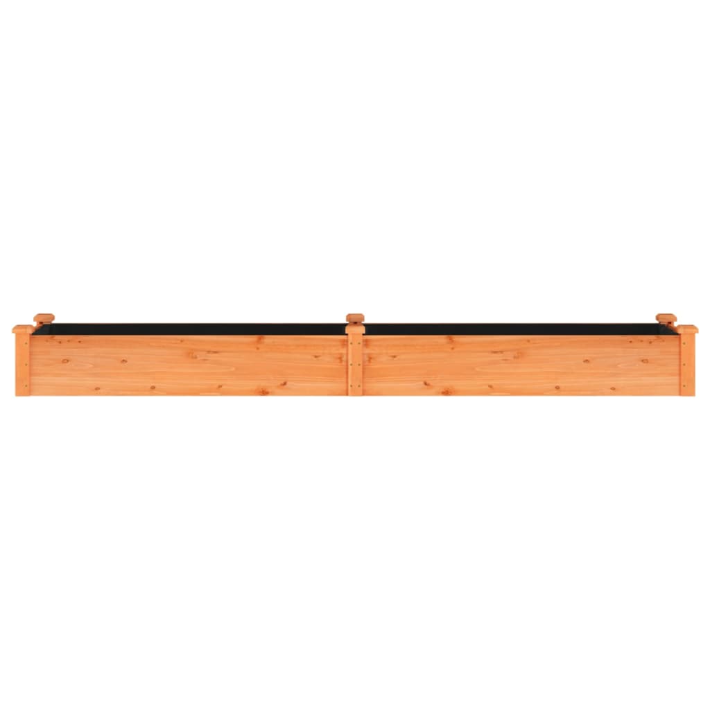Hochbeet mit Einsatz Grau 120x45x25 cm Massivholz Tanne