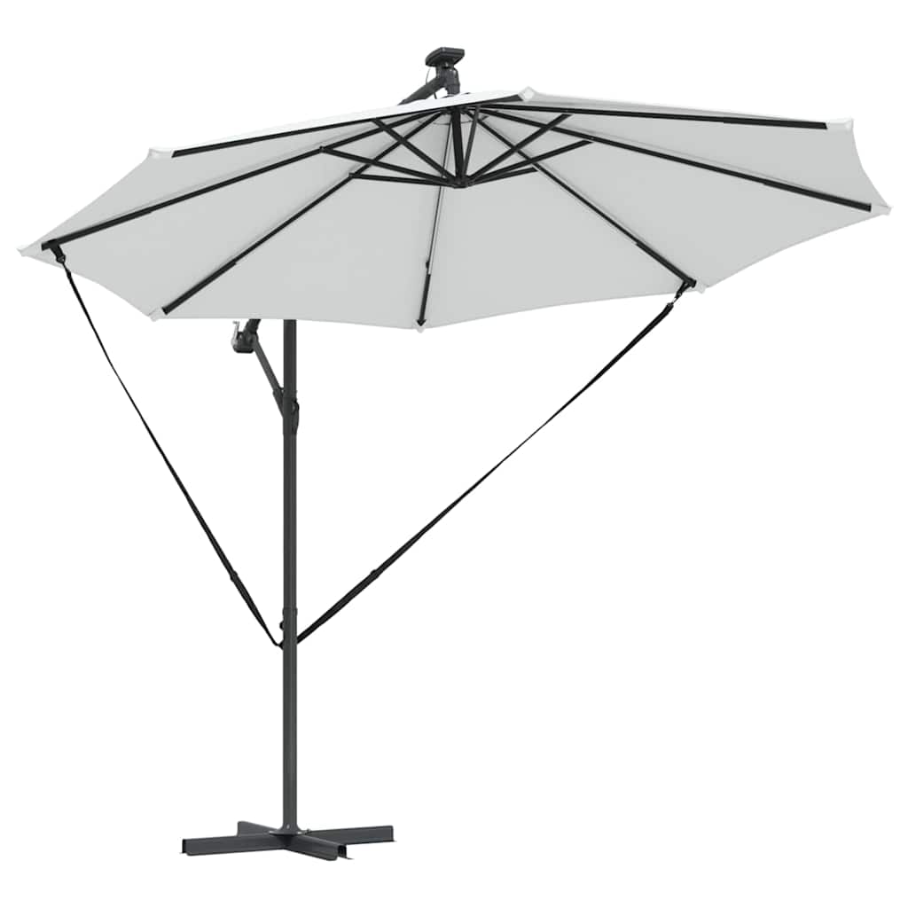 Sonnenschirm Sand 294 x 294 x 248 cm Polyester und Aluminium