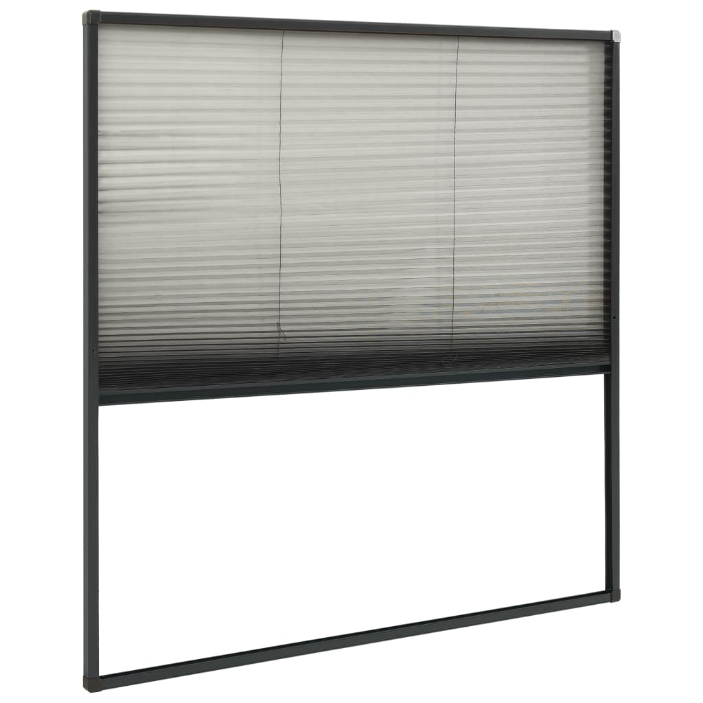 Plisse Insektenschutz-Fenster 80×160 cm