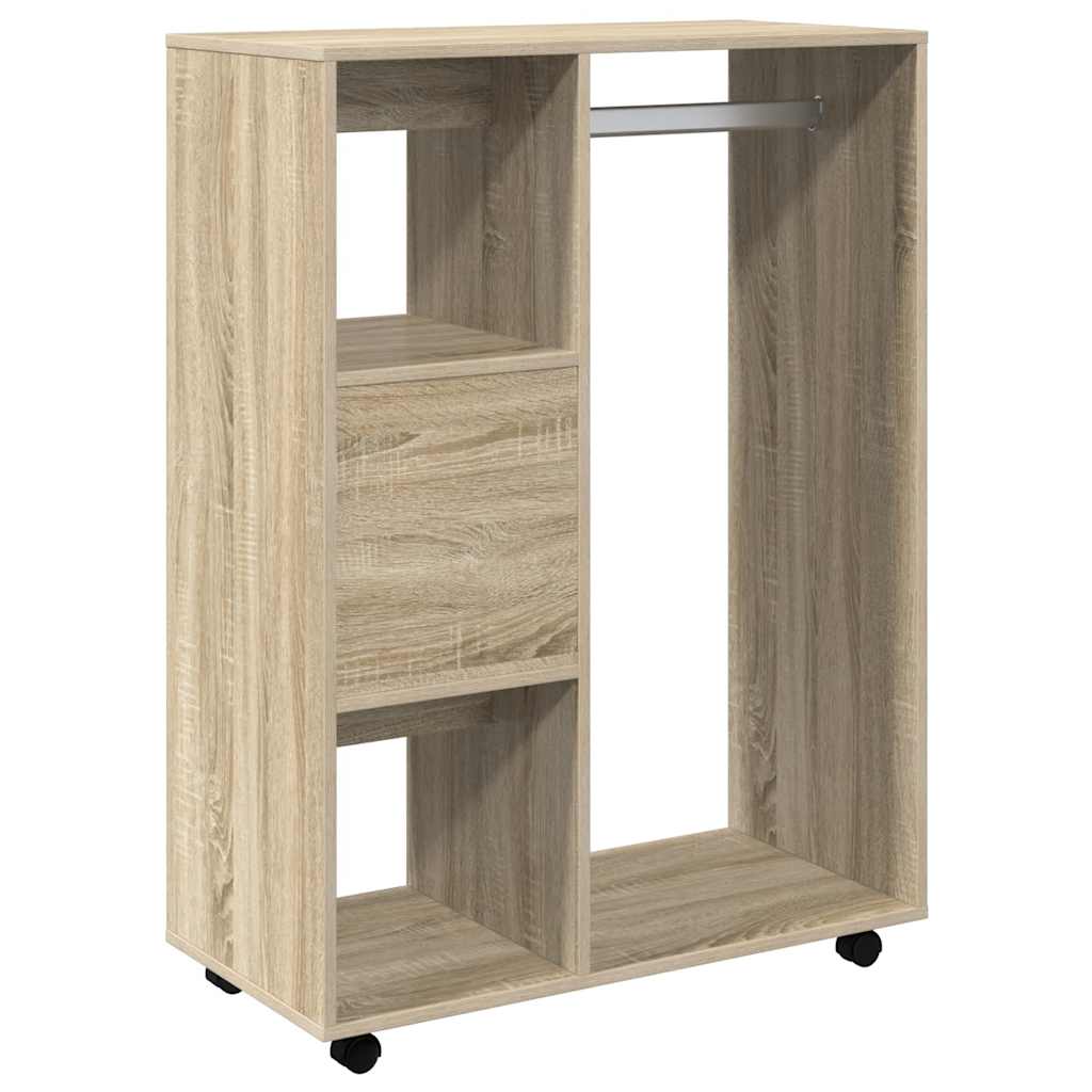 Kleiderschrank Weiß 80x40x110 cm Holzwerkstoff