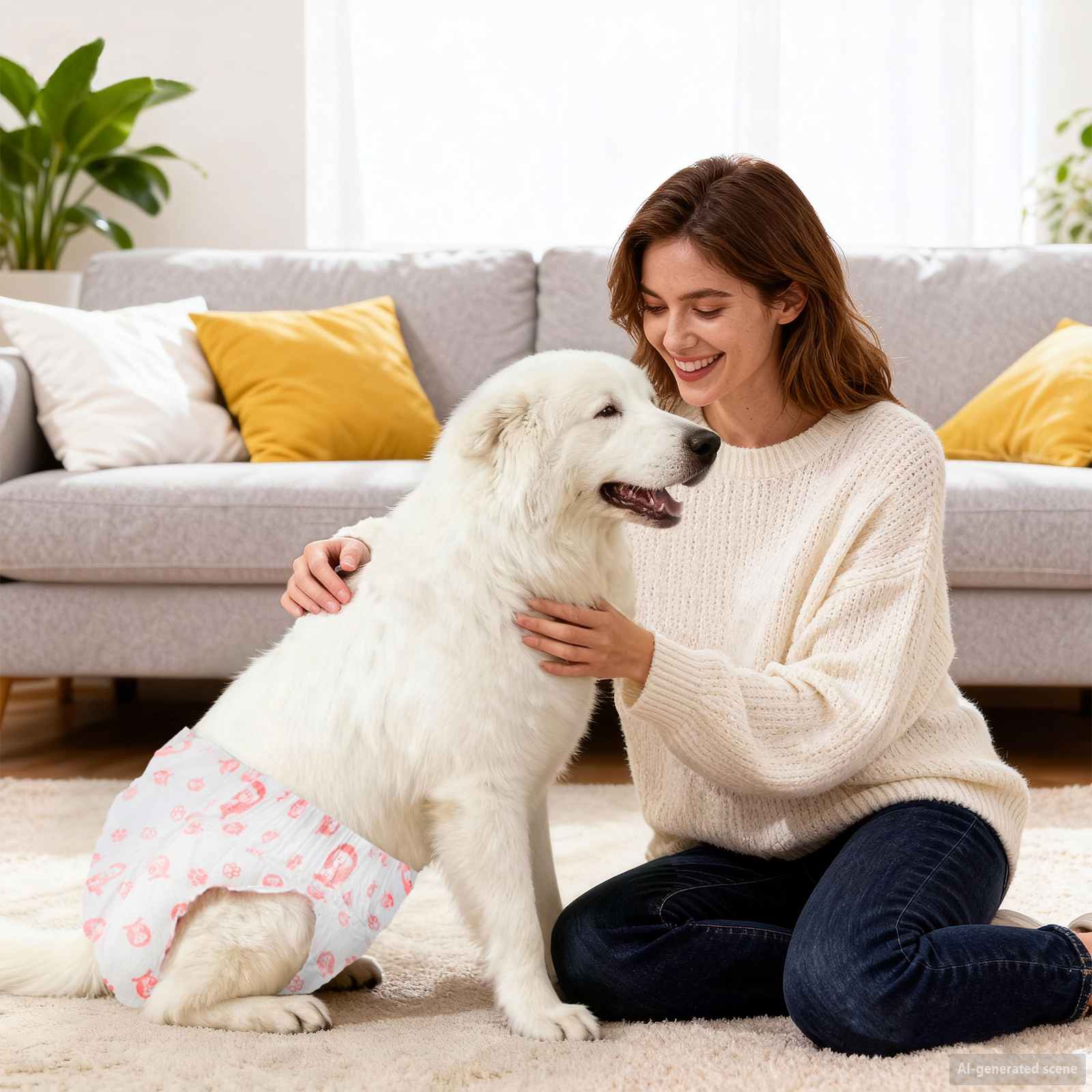 Einweg-Hundewindel für Rüden 30 pcs Weiß XS