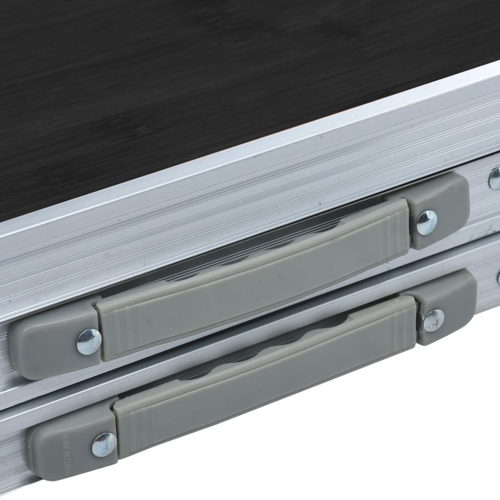 Campingtisch Klappbar Grau Aluminium 120x60 cm