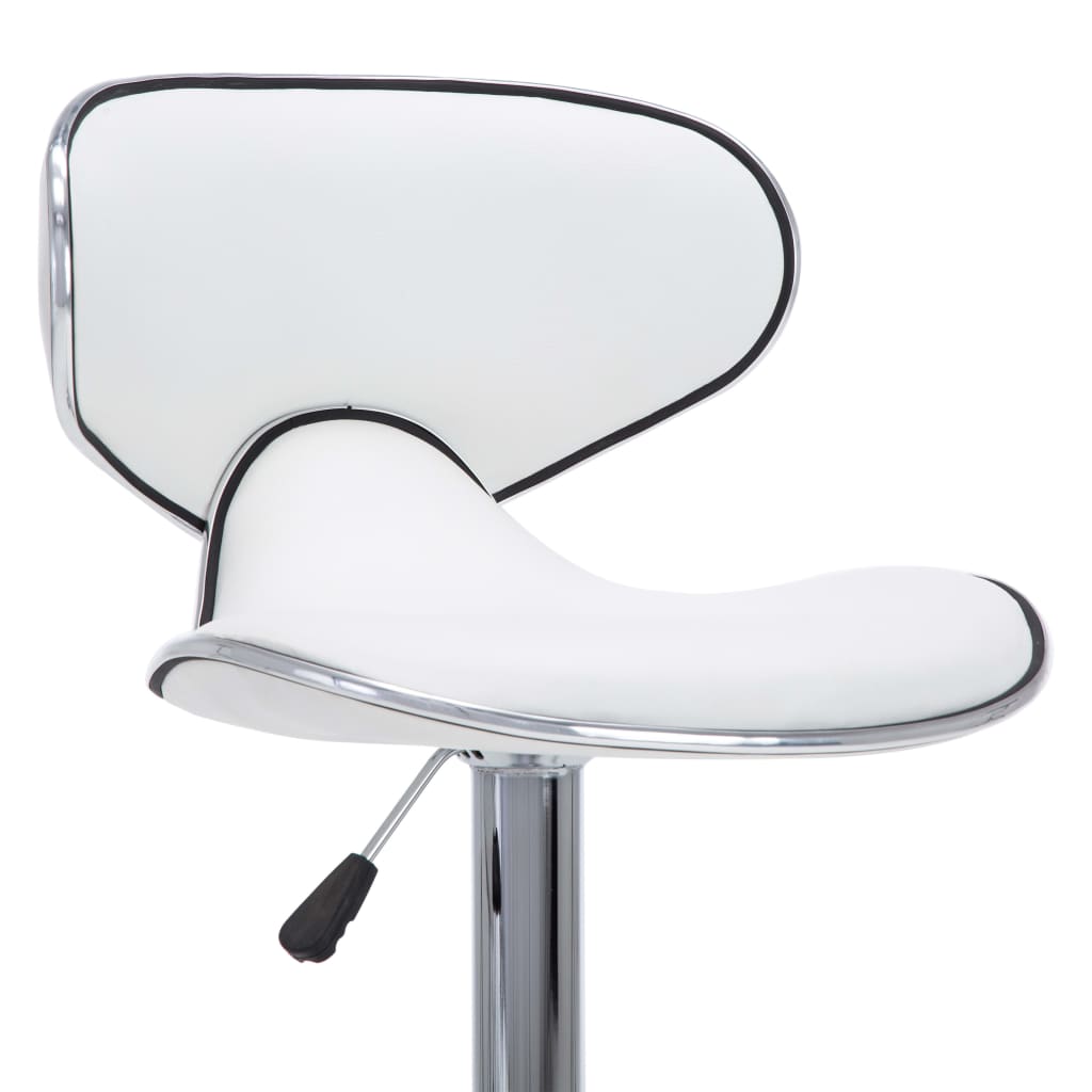 Barhocker 2 Stk. Rot Kunstleder