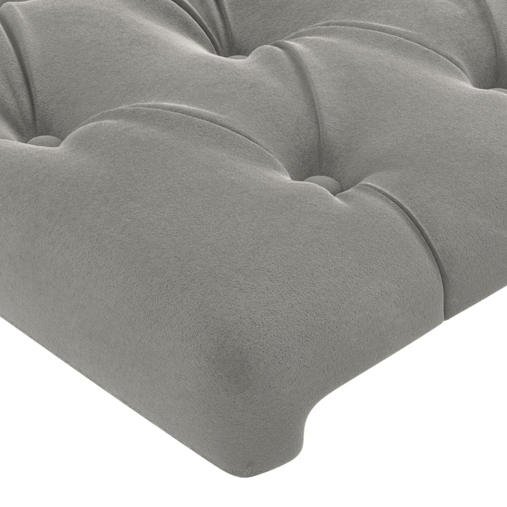 Kopfteil mit Ohren Dunkelblau 93x23x78/88 cm Samt