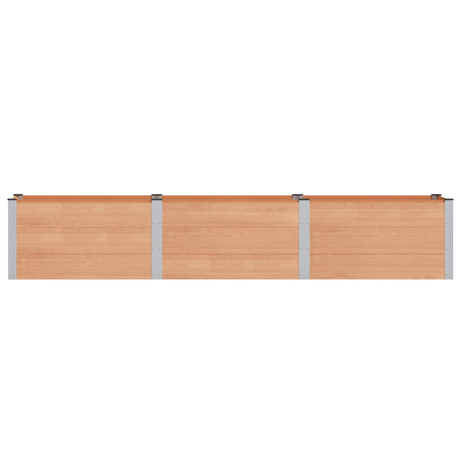 Garten-Hochbeet 200x50x54 cm WPC Grau
