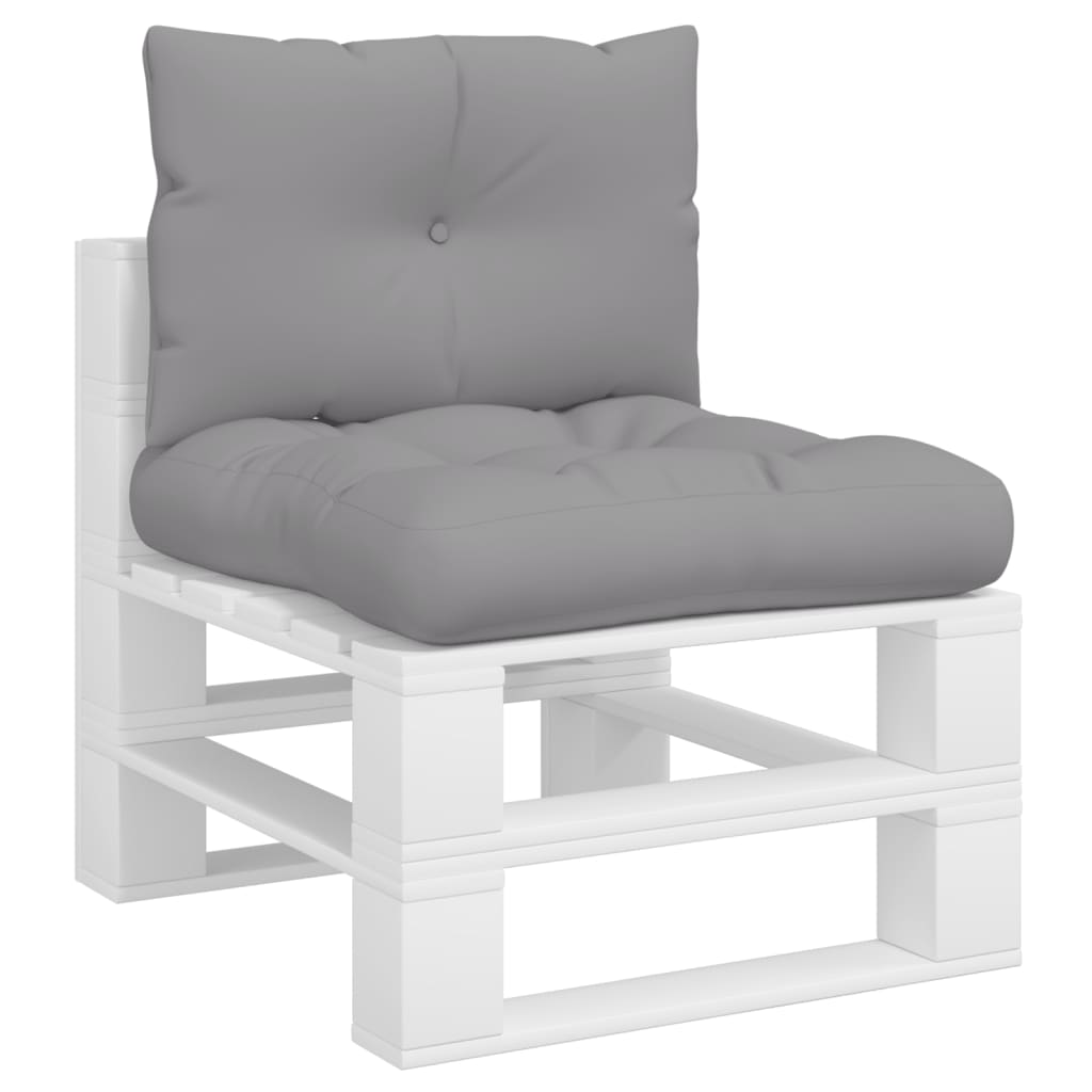 Palettenkissen 3-tlg. Taupe Stoff