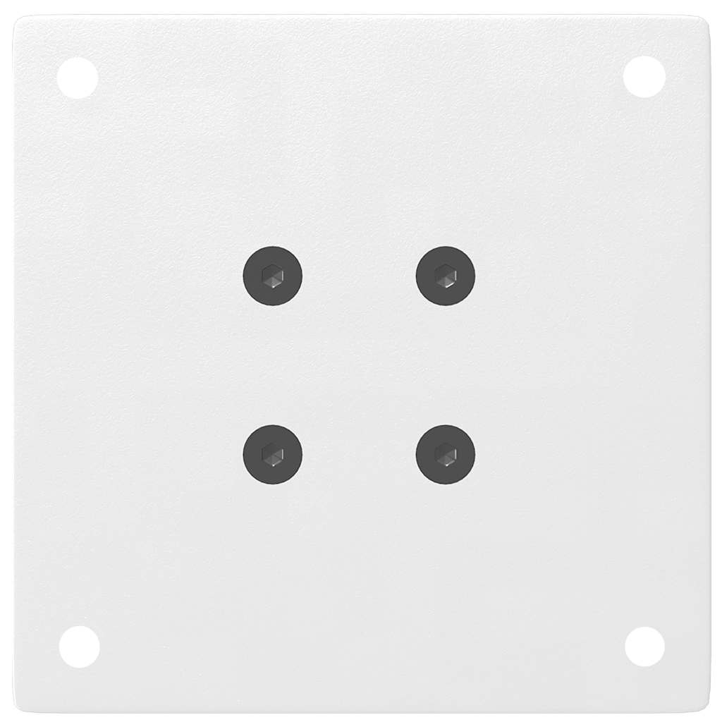 Bartischbeine 4 Stk. Schwarz 100-102 cm Stahl
