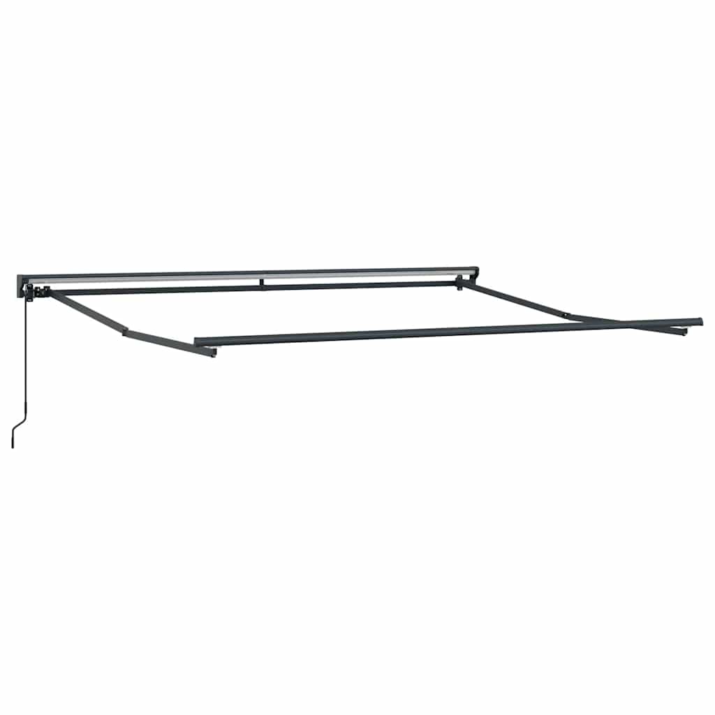 Markisenrahmen Verstellbar Weiß 2,5 x 2 m Stahl