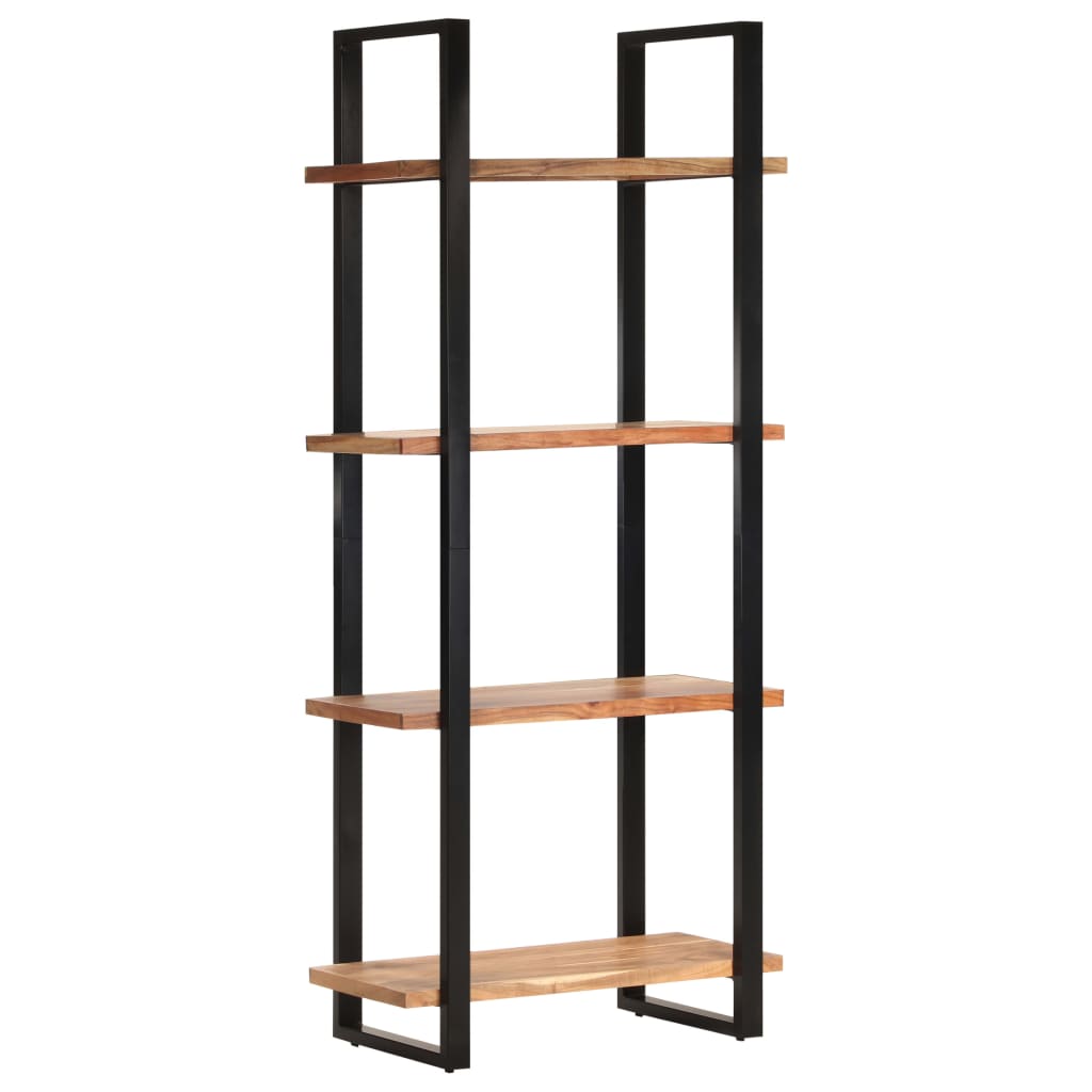 Bücherregal mit 4 Böden 80x40x180 cm Altholz Massiv