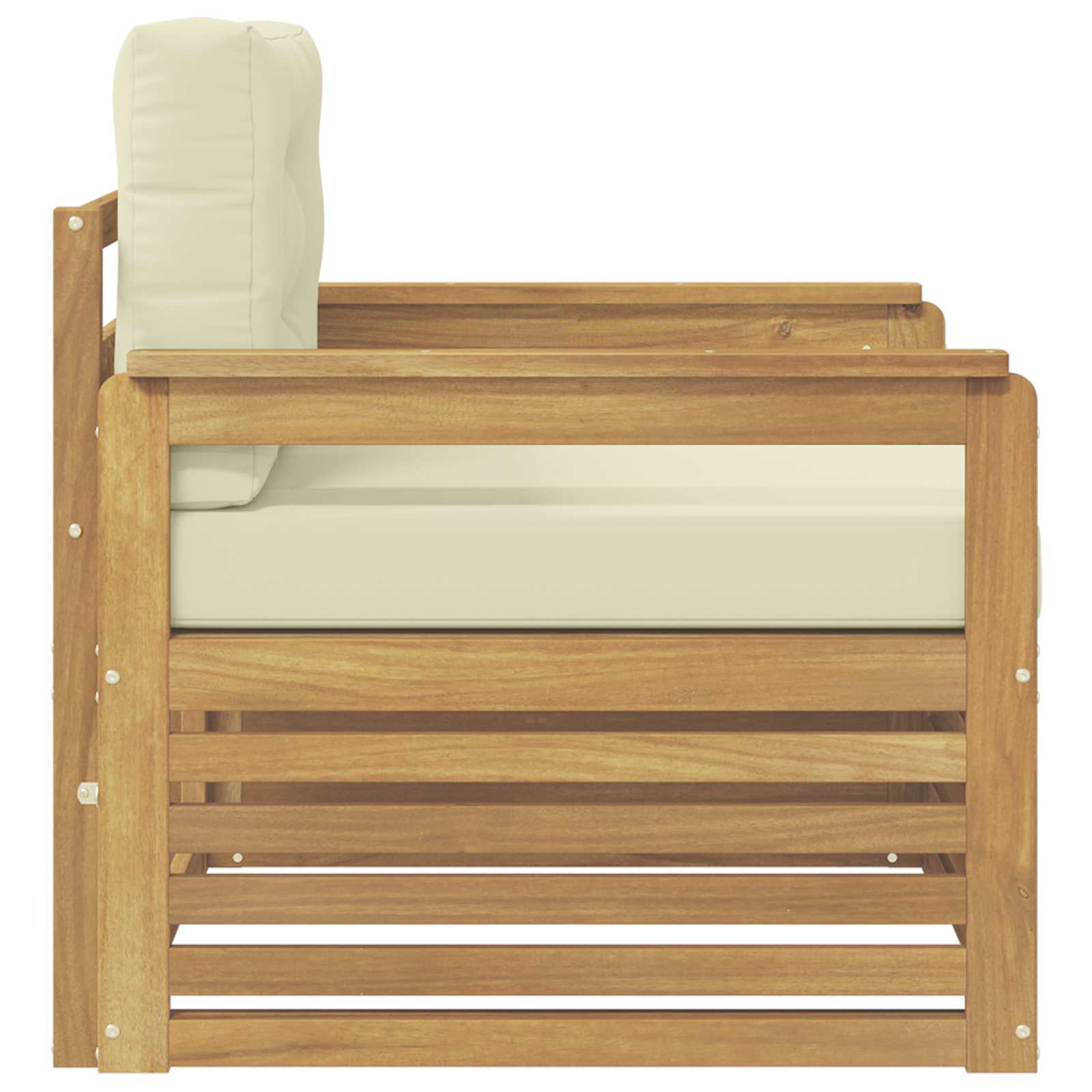 2 Stück Outdoor-Sofa Natur