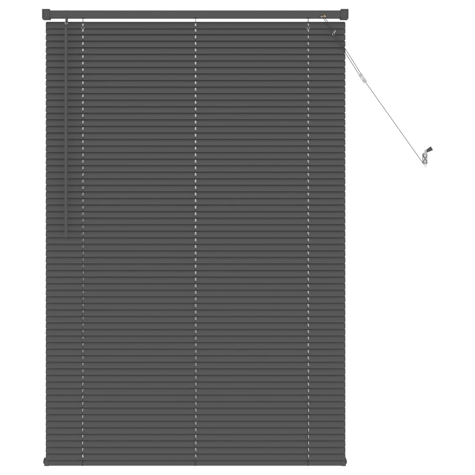 Jalousie Silber Grau 150 x 40 cm 25 mm PVC