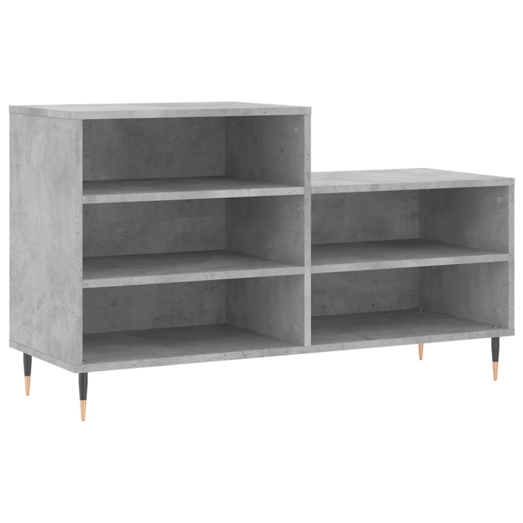 Schuhregal Schwarz 102x36x60 cm Holzwerkstoff