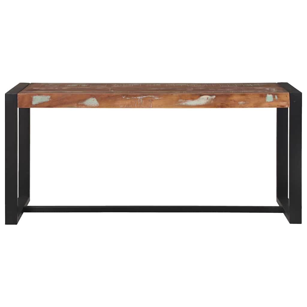 Bank Mehrfarbig 60x35x45 cm Massivholz Altholz