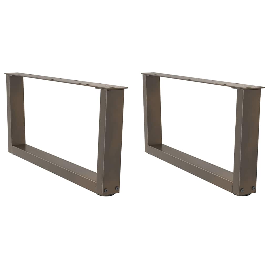 Couchtischbeine V-Form 2 Stück Schwarz 30x(30-31,3) cm Stahl
