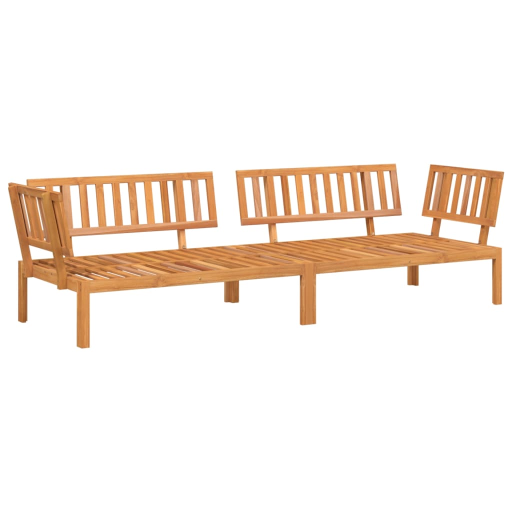 3-tlg. Garten-Sofagarnitur aus Paletten Massivholz Akazie