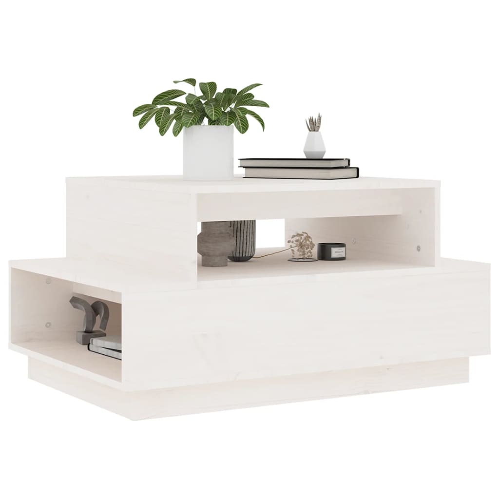 Couchtisch 80x55x40,5 cm Massivholz Kiefer