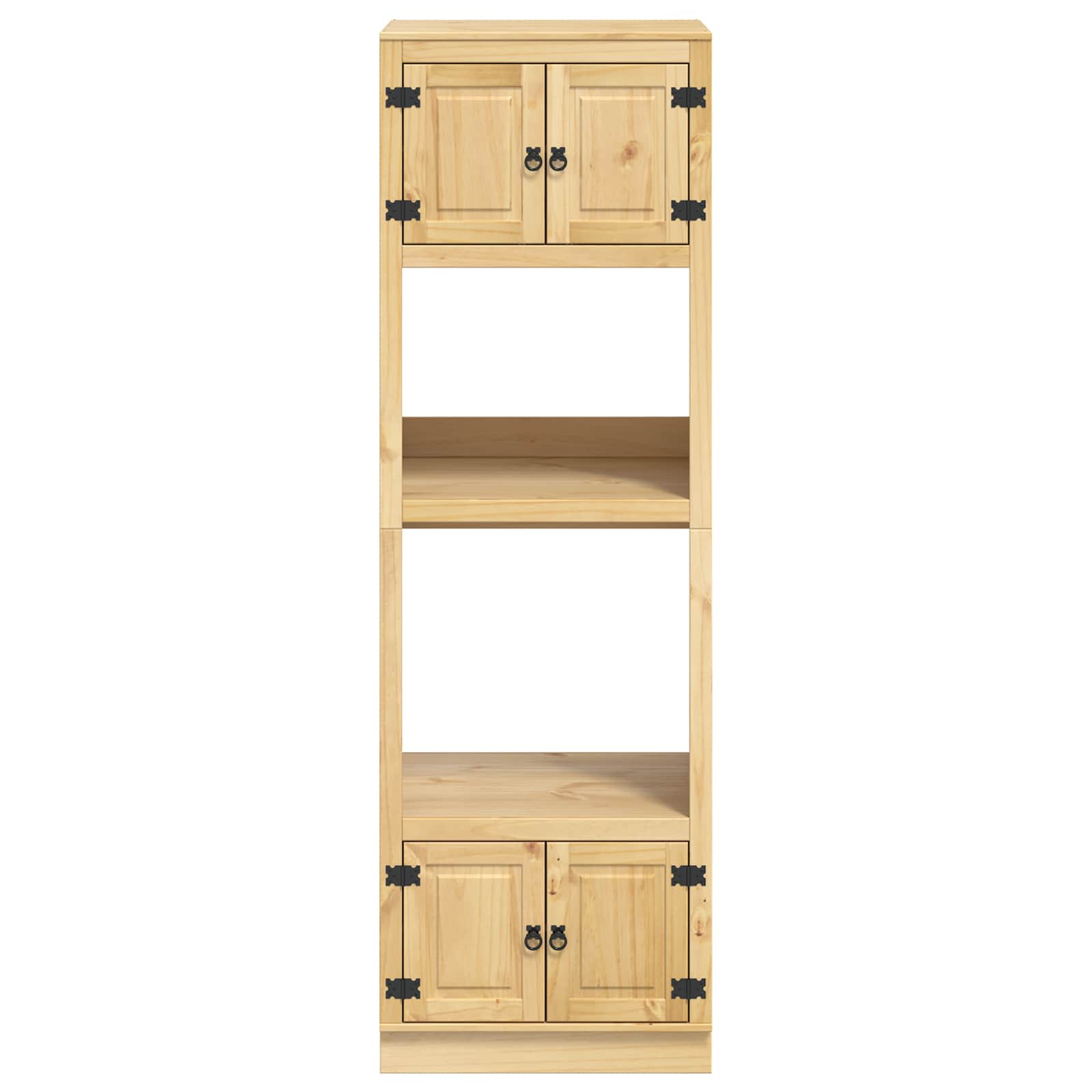 Schrank SKI Honigbraun 60 x 46 x 81,5 cm Massives Kiefernholz