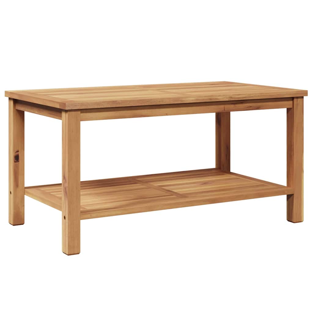 Couchtisch mit Speicher Braun 45 x 45 x 45 cm Massivholz Teak