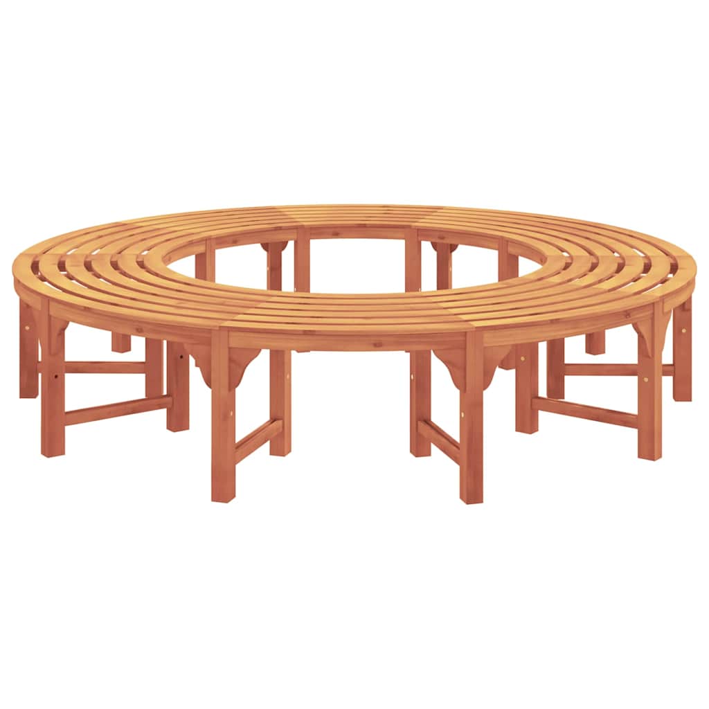 Baumbank Rund Ø208 cm Massivholz Eukalyptus