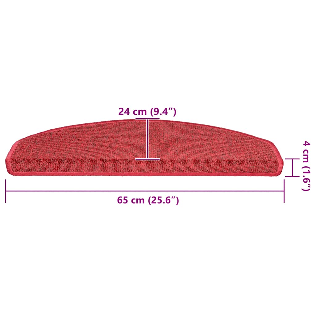 Stufenmatten 15 Stk. 56x17x3 cm Anthrazit Halbrund