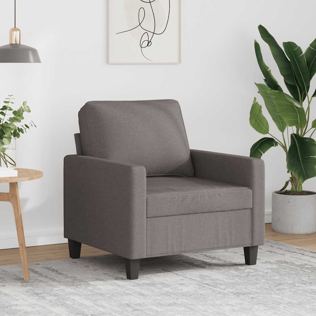 3-Sitzer-Sofa Hellgrau 180 cm Stoff