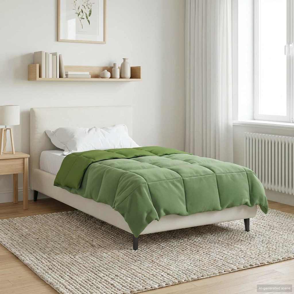 Winterbettdecke Gepolstert Anthrazit 240 x 260 cm Mikrofaser