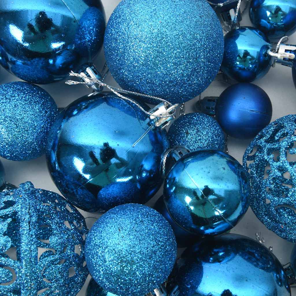 100-tlg. Weihnachtskugel-Set Weiß