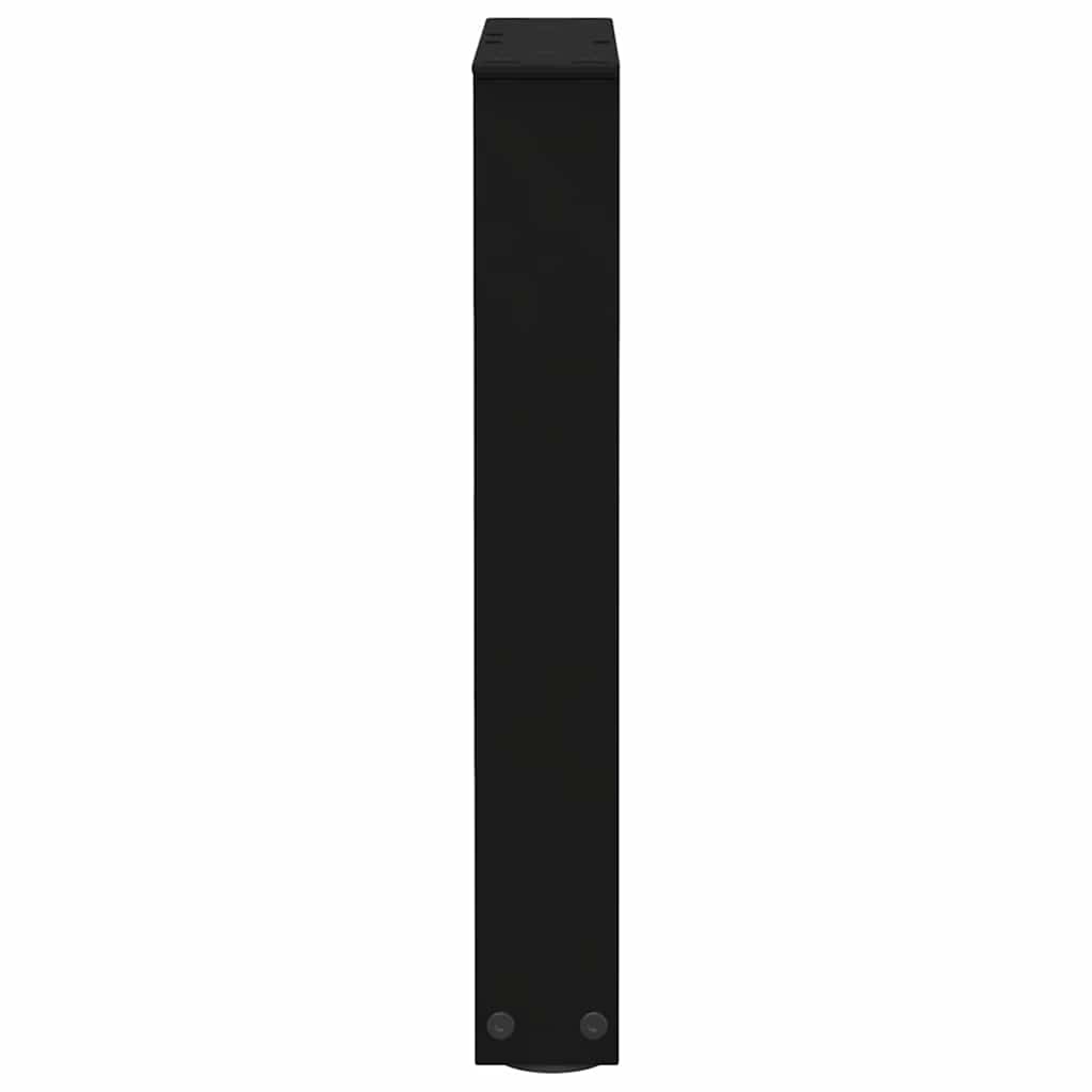 Couchtischbeine V-Form 2 Stück Schwarz 30x(30-31,3) cm Stahl