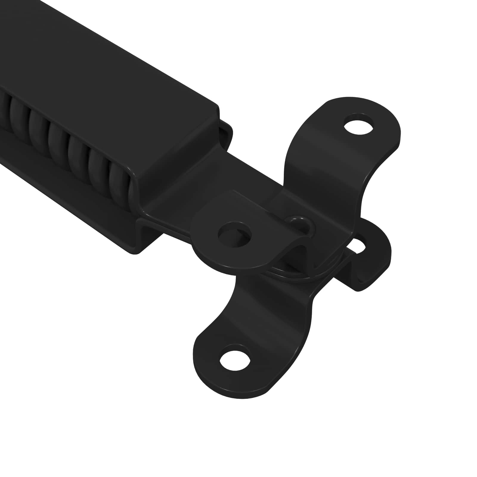Deckelstützscharnier 2 pcs Schwarz 192 x 32 x 50 mm Stahl