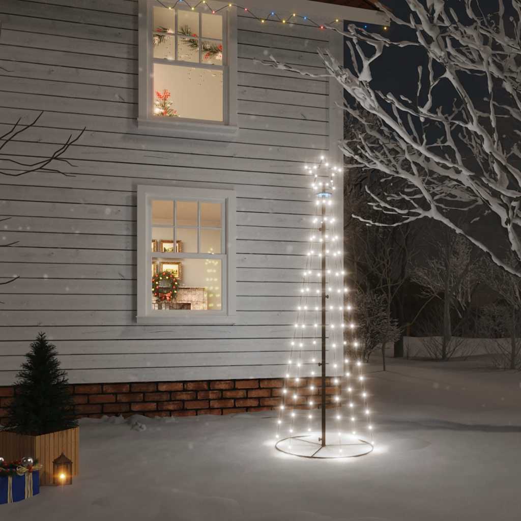 LED-Weihnachtsbaum Kegelform Warmweiß 108 LEDs 70x180 cm